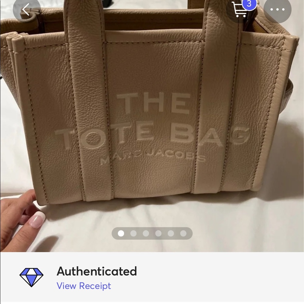 LIKE NEW Marc Jacobs The Tote Bag Mini Leather